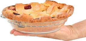 img 3 attached to 🥧 Домашние стеклянные тарелки для десертов диаметром 7 дюймов - набор из 2 шт., аксессуары для выпечки
