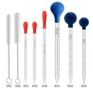 🔬 high-quality 20cm (7.8-inch) graduated dropper pipettes for precise pipetting logo