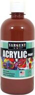 🎨 sargent art 16-ounce acrylic paint in brown: high-quality and versatile solution логотип