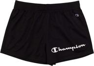 champion heritage running basketball black mesh girls' clothing in active logo