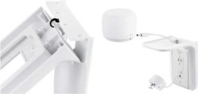 img 2 attached to Wasserstein AC Outlet Mount for Google Nest WiFi - Ultimate Wall Shelf for Google Home, Nest Mini & Nest Hub, Echo Dot 1st, 2nd & 3rd Gen, Sonos One, Smartphones and More (2-Pack)