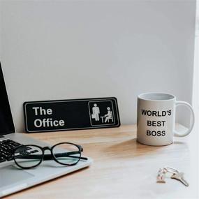 img 1 attached to The Office - Best Boss Mug, Dunder Mifflin Ceramic Mug - 11 oz