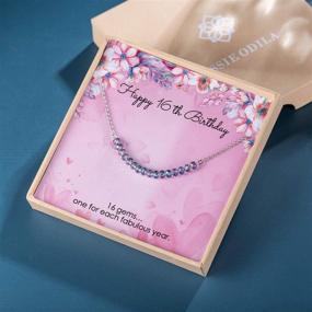 img 3 attached to 🎁 Essie Odila Sweet Birthday Anklets: Sterling Silver Ankle Bracelet with Crystal Beads - Perfect Jewelry Gift for Girls, Women, Teens - Daughter, Sister, Niece (10th-25th Birthdays)