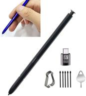 high-quality galaxy note 10 pen stylus touch s pen replacement kit (without bluetooth) - black logo