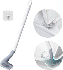 img 4 attached to 🏌️ Golf Toilet Brush: Fast & Efficient Cleaning for Bathroom Toilets with Silicone Brush Head & Long-Handled Golf Clubs