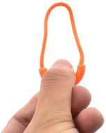 yadaland orange zipper pulls extension: convenient one finger use, super easy grip tabs tag handle for bag, jackets, and more! 8pack nylon cord with easy installation. logo