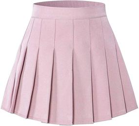 img 4 attached to 👗 SANGTREE Girls Women's Pleated Skirt with Stretchy Band - Sizes 2 Years to US 2XL