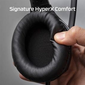 img 1 attached to 🎧 HyperX Cloud Stinger S - Gaming Headset for PC with Virtual 7.1 Surround Sound, Lightweight Design, Memory Foam, Soft Leatherette, Durable Steel Sliders, Swivel-to-Mute Noise-Cancelling Microphone in Black