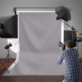 img 1 attached to Stunning Allenjoy 5x7FT Solid Gray Photography Backdrop: Perfect Indoor Portrait Studio Headshots, Newborn Photoshoot Props & Photocall Background!