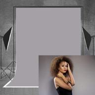 stunning allenjoy 5x7ft solid gray photography backdrop: perfect indoor portrait studio headshots, newborn photoshoot props & photocall background! logo