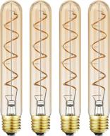 💡 7.3-inch tubular vintage filament light bulb with dimmable functionality logo