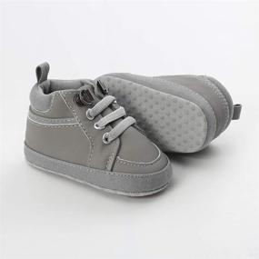 img 2 attached to Premium Anti-Slip Soft Ankle Boots for Baby Boys and Girls - Toddler First Walkers Newborn Crib Shoes