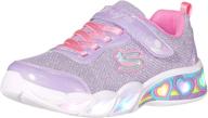 👧 girls' lighted sneaker shoes by skechers - enhanced athleisure footwear for girls logo