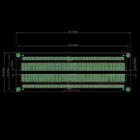 img 1 attached to 🛠️ Gikfun GK1008 Large Gold Plated Proto Board PCB DIY Kit for Arduino, Solderable Breadboard