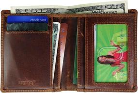 img 4 attached to 🔒 Ultimate Protection: Blocking Bifold Leather Stylish Pull Up Wallet