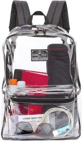 img 1 attached to Outdoor Products Clear Daypack Black Outdoor Recreation