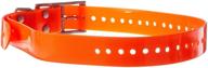 garmin 1-inch dog collar: vibrant orange design for enhanced visibility and safety logo