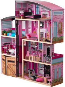 img 3 attached to 🏰 Sparkling Fun for Little Ones: KidKraft 65949 Shimmer Mansion Dollhouse