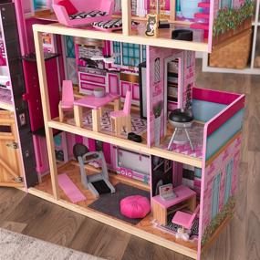 img 2 attached to 🏰 Sparkling Fun for Little Ones: KidKraft 65949 Shimmer Mansion Dollhouse