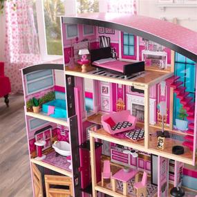 img 1 attached to 🏰 Sparkling Fun for Little Ones: KidKraft 65949 Shimmer Mansion Dollhouse