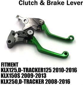 img 1 attached to 🔧 Green Billet Pivot Foldable Clutch Brake Lever for KLX125 2010-2016, KLX150S 2009-2013, KLX150BF, KLX150L, KLX250, KLX250S, KLX250SF, KLX230R, VERSYS-X250 Tourer, VERSYS-X300 Motorcycles