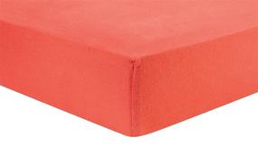 img 1 attached to 🐠 Coral Deluxe Flannel Fitted Crib Sheet by Trend Lab