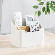 🗄️ poeland remote control holder: ultimate desk storage organizer box for office supplies and home logo