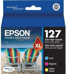 img 2 attached to 🖨️ Epson Ink Cartridge 127 Color Multipack with Set of Cartridges - High-Quality Printer Ink for Vivid Prints