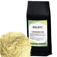 🌿 premium organic carnauba wax flakes 1 lb - t1 grade, multipurpose wax by oslove organics: pure excellence for diverse applications logo