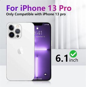 img 3 attached to 📱 Стильный мраморный дизайн чехла для iPhone 13 Pro с беспроводной зарядкой - Чехол Justcool Shockproof TPU Bumper Cover Skin - Анти-желтый IMD чехол для телефона - 6,1 дюйма (2021)