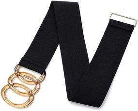 img 2 attached to 👗 IFENDEI Women's Vintage Wide Black Dress Belt with Stretch for Fashion