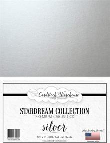 img 1 attached to Silver Stardream Metallic Text Paper - Lightweight & Versatile 8.5 X 11 - 81 LB. (120 GSM) - 50 Sheets - Cardstock Warehouse