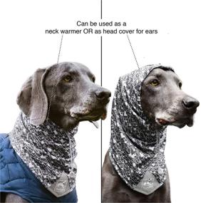 img 2 attached to 🐶 Шарф Kurgo Dog Scruff: Уютное согревание для шеи и ушей в холодную погоду для защиты и стиля