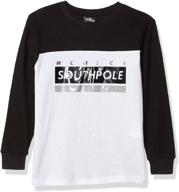 👕 надежная детская одежда southpole с горловиной crewneck thermal pattern: исследуйте топы, футболки и рубашки логотип