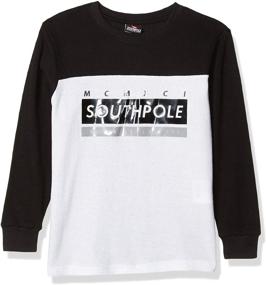 img 2 attached to 👕 Надежная детская одежда Southpole с горловиной Crewneck Thermal Pattern: исследуйте топы, футболки и рубашки