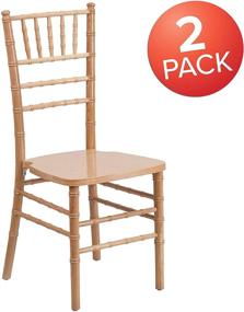 img 3 attached to ✨ Enhance Your Event Décor with Flash Furniture's HERCULES Series Natural Wood Chiavari Chair - 2 Pack