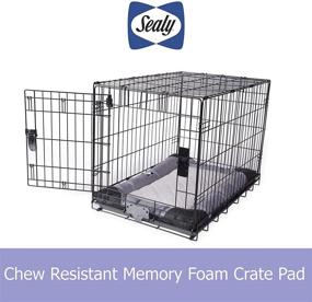 img 2 attached to 🛏️ Highly Durable Sealy Quilted Memory Foam Crate Pad for Heavy Duty Use