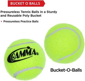 img 2 attached to Gamma Pressureless Tennis Balls: Durable, Reusable, Portable, Perfect for Practice, Training, Teaching, All Court Types, Premium Performance+