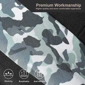 img 2 attached to 🐼 Premium GIANT PANDA Green Camouflage Cloth Seat Covers: Ideal for Cars, SUVs & Airbag Compatible