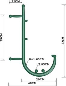 img 2 attached to 💚 Green Back and Neck Massager - Trigger Point Fibromyalgia Pain Relief and Self Massage Hook Cane Therapy