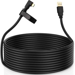 img 4 attached to 🔌 High-Speed Transfer Link Cable for Oculus Quest & Quest 2 - Fast Charging USB 3.0 to Type C - Compatible with Gaming PC - 16ft (5m)