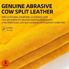 img 3 attached to Vgo Unlined Cowhide Warehouse Gardening Gloves