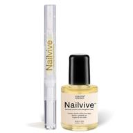 💅 nailvive nail serum: instantly strengthen and protect your nails with powerful silk proteins - proven natural formula to prevent splits, chips, peels, and cracks logo