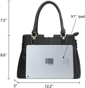 img 1 attached to KKXIU Zippered Compartments Handbags Shoulder Women's Handbags & Wallets