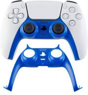 🎮 enhance your ps5 controller with the striking blue faceplate replacement cover logo