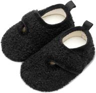 🧦 scurtain kids toddler slippers socks with artificial wool, non-slip rubber sole - ideal slippers for boys, girls, and babies logo