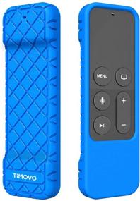 img 4 attached to 📱 TiMOVO Protective Case for Apple TV 4K/4th Gen Remote - Blue | Anti-Slip & Shockproof Silicone Skin, Lightweight Cover for Apple TV 4K Siri Remote Controller