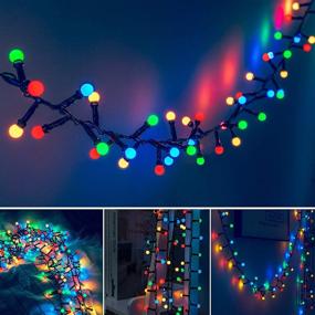 img 3 attached to 🎆 Fiee LED Firecrackers String Lights - 480 LED 33FT 8 Modes, 30V UL Plug in - Waterproof Christmas Decoration for Outdoor Halloween Wedding Party Bedroom - Multicolor