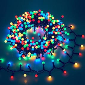 img 4 attached to 🎆 Fiee LED Firecrackers String Lights - 480 LED 33FT 8 Modes, 30V UL Plug in - Waterproof Christmas Decoration for Outdoor Halloween Wedding Party Bedroom - Multicolor