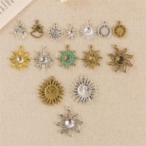 img 1 attached to 🌞 100g Celestial Sun Charm - Craft Supplies for DIY Necklace Bracelet Making (M006)